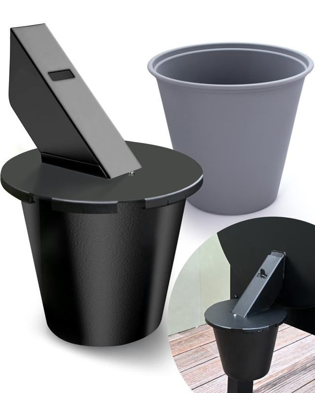 🔥LAST DAY SALE 49% OFF✨Grease Bucket with Lid & Silicone Liner